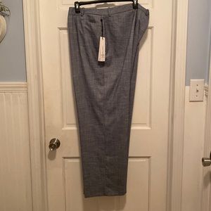 Calvin Klein Modern Fit Tapered Leg Women's Trousers Navy/White 24W NWT